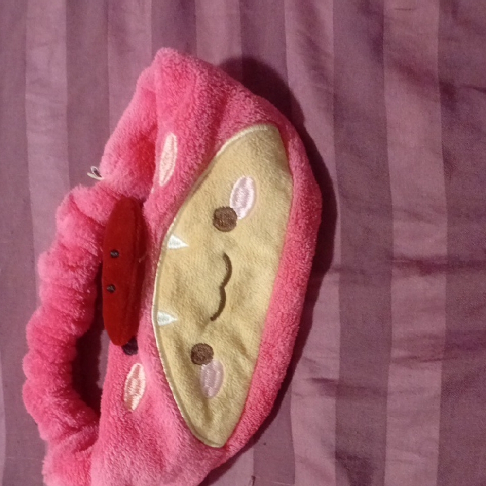 Cute Pink Plush Kids Headband